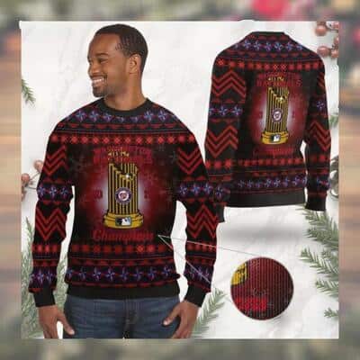 MLB Washington Nationals Ugly Christmas Sweater World Champions