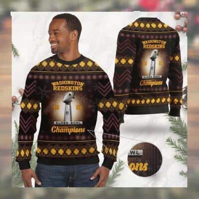 NFL Washington Redskins Ugly Christmas Sweater Super Bowl Champions