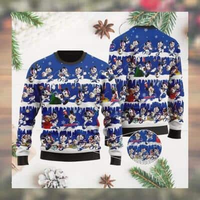 Mickey NFL Buffalo Bills Ugly Christmas Sweater