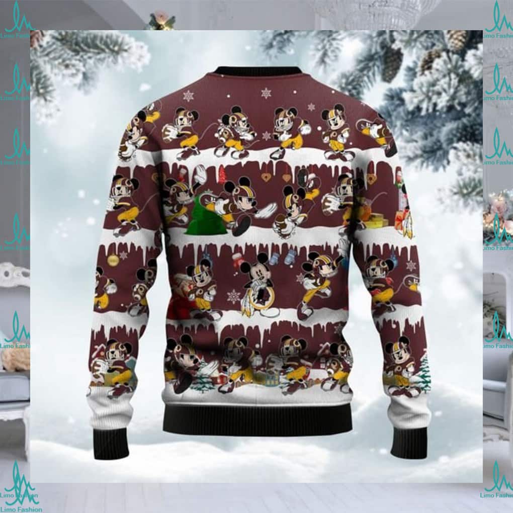 Mickey Disney NFL Washington Redskins Ugly Christmas Sweater Mickey Disney NFL Washington Redskins Ugly Christmas Sweater