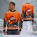 NCAA Oklahoma State Cowboys Ugly Christmas Sweater Ho Ho Ho Custom Name