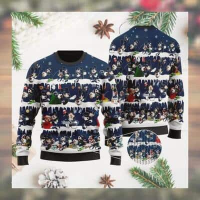 Mickey NFL Seattle Seahawks Ugly Christmas Sweater