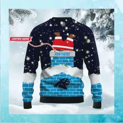 NFL Carolina Panthers Ugly Christmas Sweater Custom Name