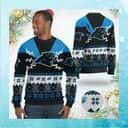 NFL Carolina Panthers Ugly Christmas Sweater Snowflake Pattern NFL Carolina Panthers Ugly Christmas Sweater Snowflake Pattern