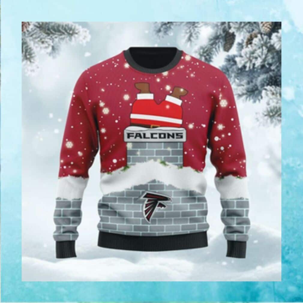 NFL Atlanta Falcons Ugly Christmas Sweater Custom Name NFL Atlanta Falcons Ugly Christmas Sweater Custom Name