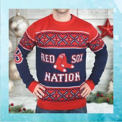 MLB Boston Red Sox Nation Ugly Christmas Sweater