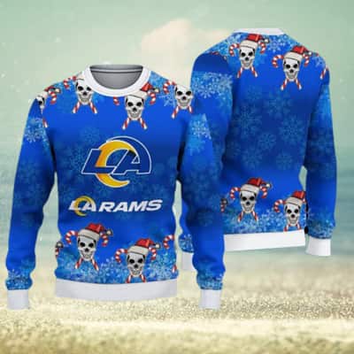 NFL Los Angeles Rams Ugly Christmas Sweater Skull