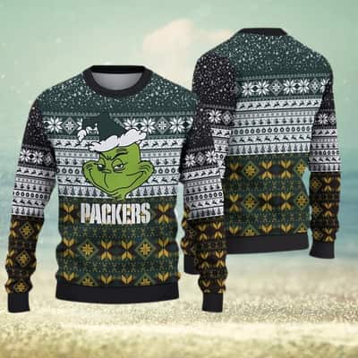 Funny Grinch NFL Green Bay Packers Ugly Christmas Sweater Funny Grinch NFL Green Bay Packers Ugly Christmas Sweater