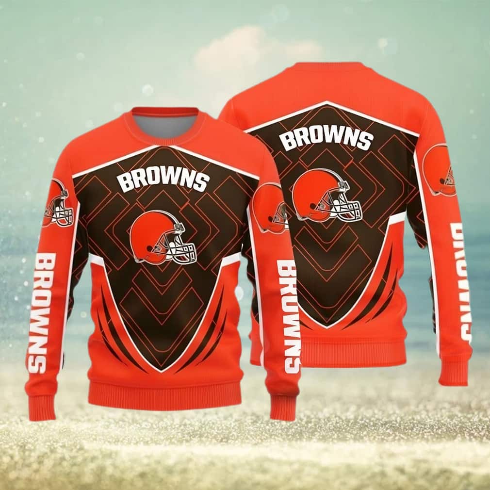 NFL Cleveland Browns Ugly Christmas Sweater Winter Gift NFL Cleveland Browns Ugly Christmas Sweater Winter Gift