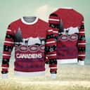 NHL Montreal Canadiens Ugly Christmas Sweater Reindeers Pattern NHL Montreal Canadiens Ugly Christmas Sweater Reindeers Pattern