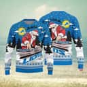 NFL Detroit Lions Ugly Christmas Sweater Funny DJ Santa