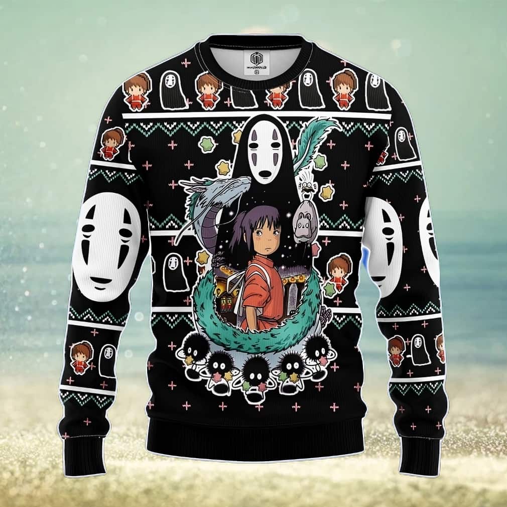 Spirited Away Ghibli Ugly Christmas Sweater No-Face Spirited Away Ghibli Ugly Christmas Sweater No-Face