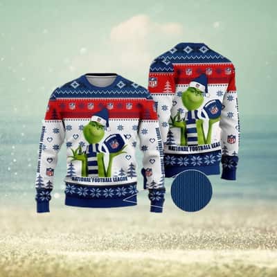 Funny Grinch Ugly Christmas Sweater NFL National Football League