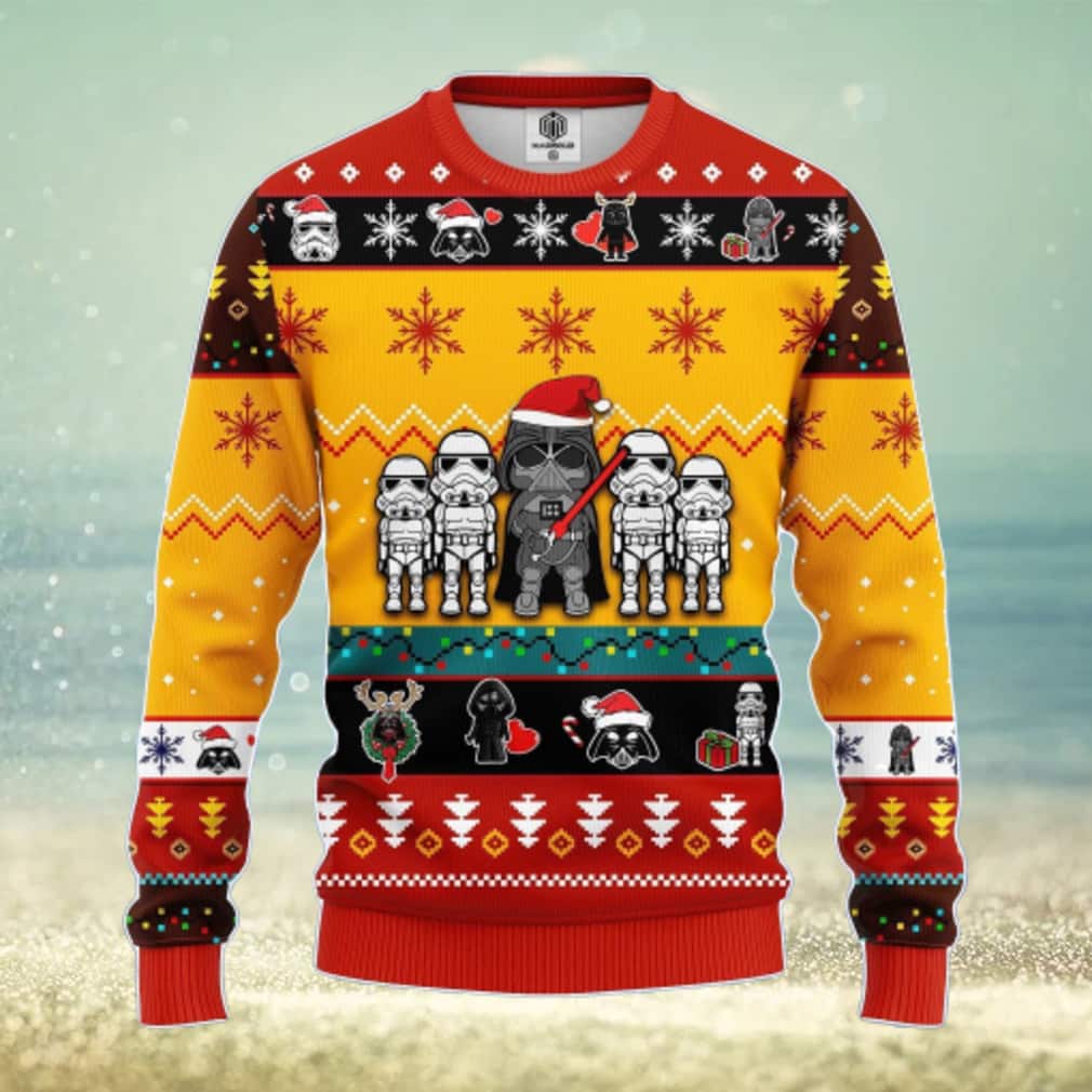 Darth Vader Stormtroopers Star Wars Ugly Christmas Sweater Xmas Gift