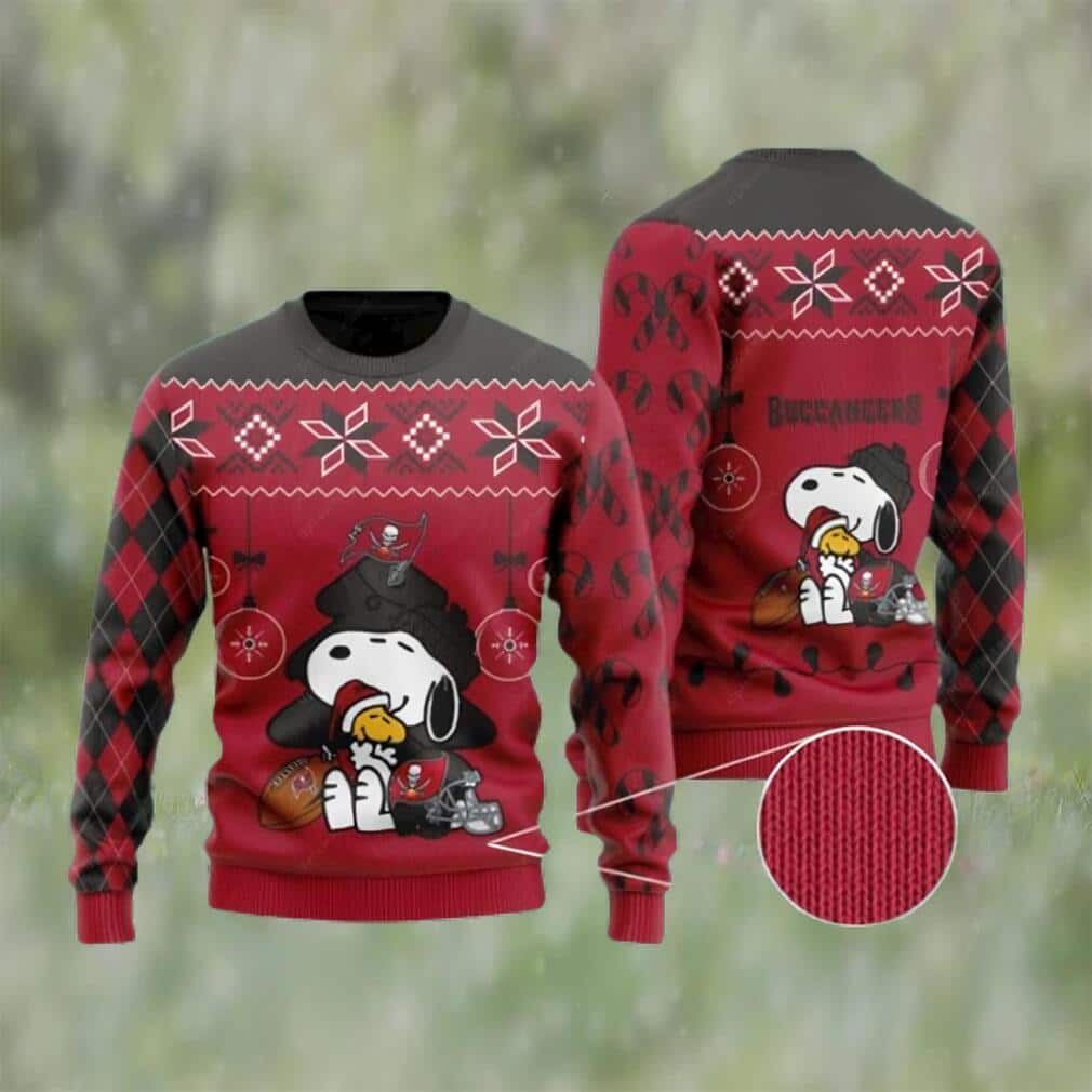 Charlie Brown NFL Tampa Bay Buccaneers Ugly Christmas Sweater Charlie Brown NFL Tampa Bay Buccaneers Ugly Christmas Sweater
