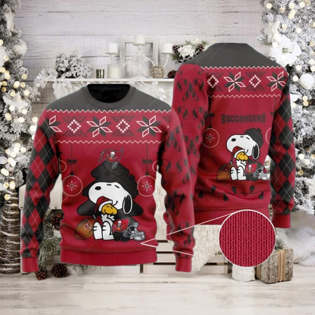 Charlie Brown NFL Tampa Bay Buccaneers Ugly Christmas Sweater Charlie Brown NFL Tampa Bay Buccaneers Ugly Christmas Sweater