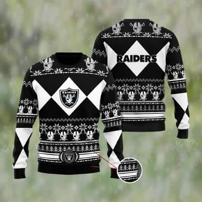 Black NFL Las Vegas Raiders Ugly Christmas Sweater