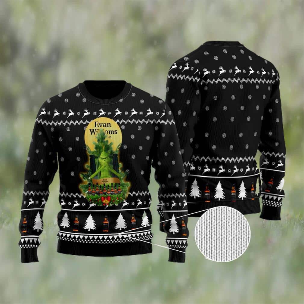 Black Grinch Evan Williams Ugly Christmas Sweater Black Grinch Evan Williams Ugly Christmas Sweater