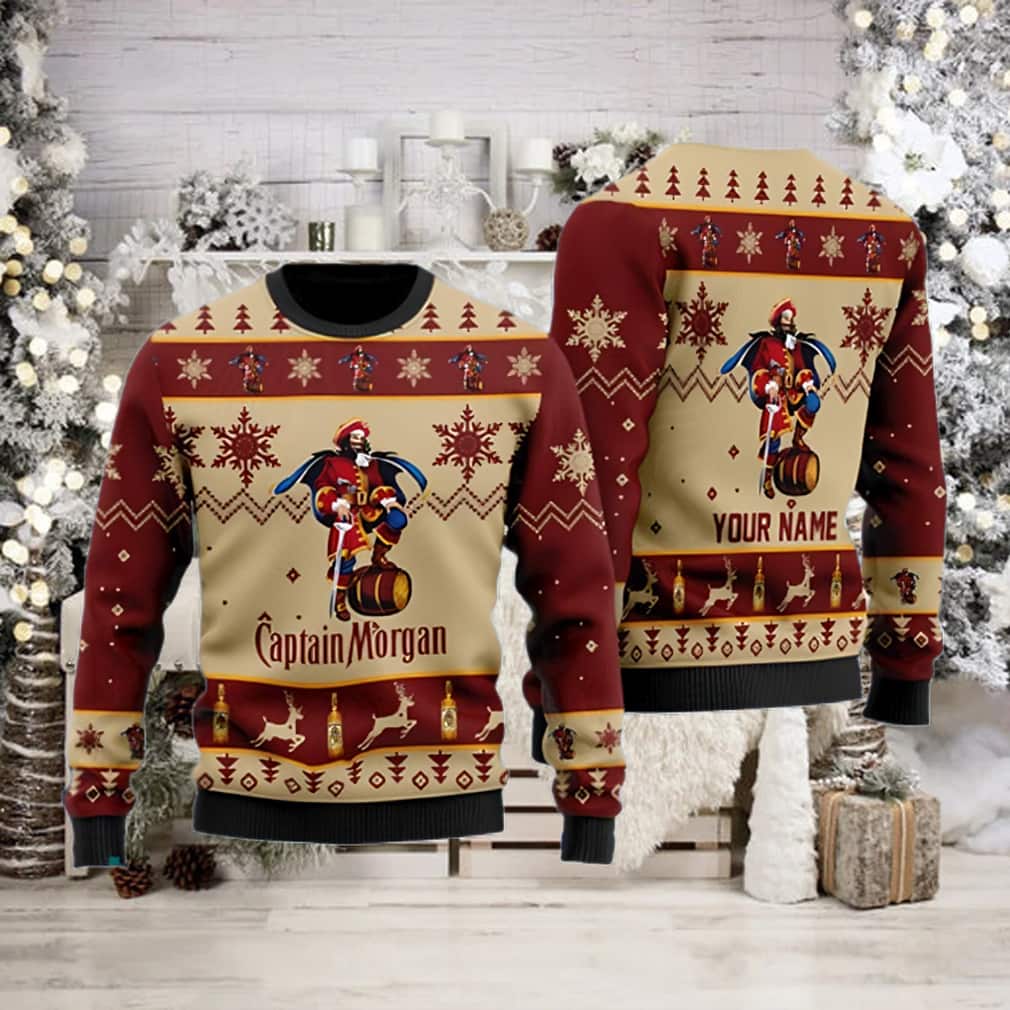 Captain Morgan Rum Ugly Christmas Sweater Winter Gift Captain Morgan Rum Ugly Christmas Sweater Winter Gift