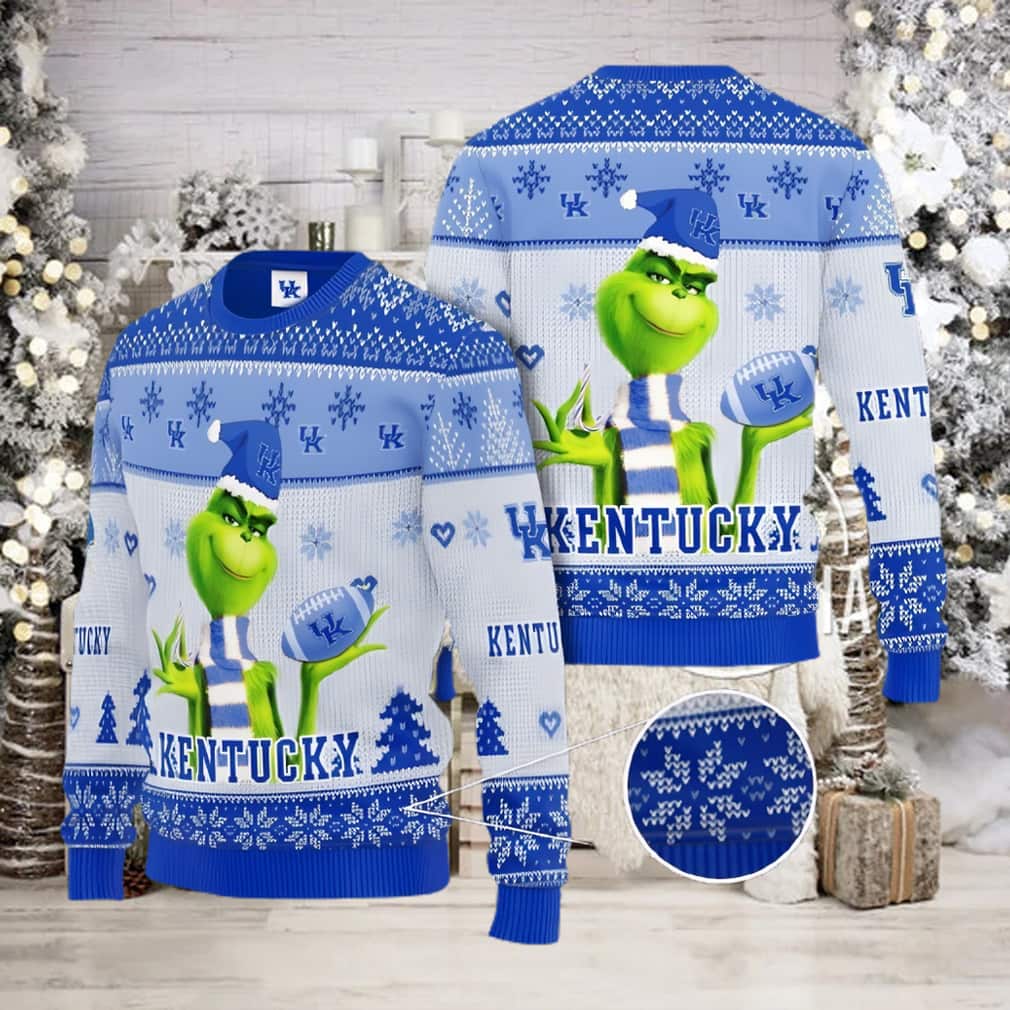 Funny Grich Kentucky Ugly Christmas Sweater Snowflake Pattern Funny Grich Kentucky Ugly Christmas Sweater Snowflake Pattern