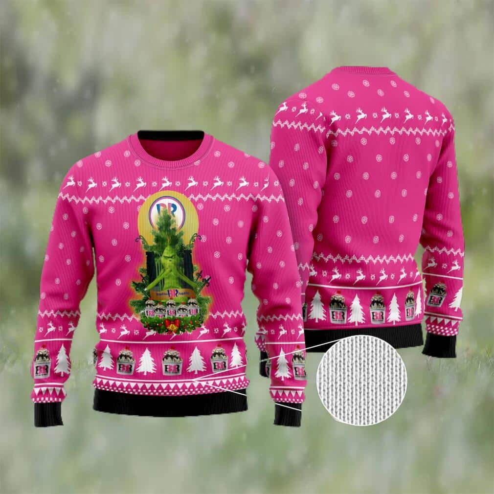 Pink Grinch Baskin Robbins Ugly Christmas Sweater Pink Grinch Baskin Robbins Ugly Christmas Sweater
