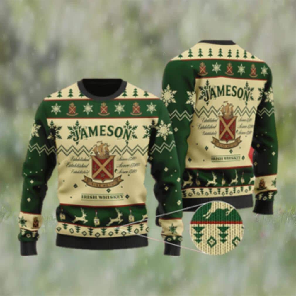 Jameson Irish Whiskey Ugly Christmas Sweater Winter Gift Jameson Irish Whiskey Ugly Christmas Sweater Winter Gift