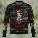 Black Shinichi Izumi Parasyte Ugly Christmas Sweater Black Shinichi Izumi Parasyte Ugly Christmas Sweater