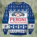Peroni Nastro Azzurro Beer Ugly Christmas Sweater Birra Superiore D'Italia