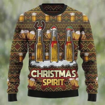 Vintage Beers Ugly Christmas Sweater Christmas Spirit
