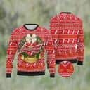 Red Black Budweiser Beer Ugly Christmas Sweater