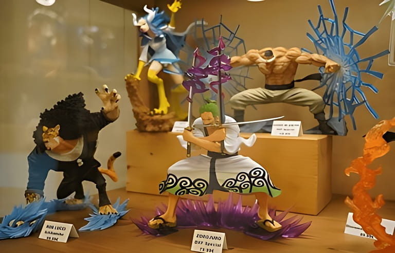 paris france : 09 09 2023 : anime characters action figures and collectibles paris france : 09 09 2023 : anime characters action figures and collectibles