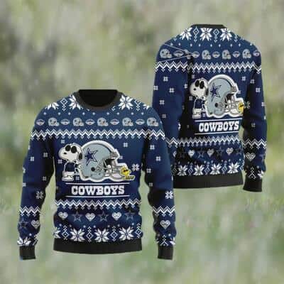 Snoopy And Woodstock NFL Dallas Cowboys Ugly Christmas Sweater