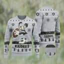 Gray Mickey NFL Las Vegas Raiders Ugly Christmas Sweater Gray Mickey NFL Las Vegas Raiders Ugly Christmas Sweater