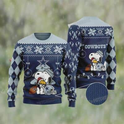 Snoopy NFL Dallas Cowboys Ugly Christmas Sweater