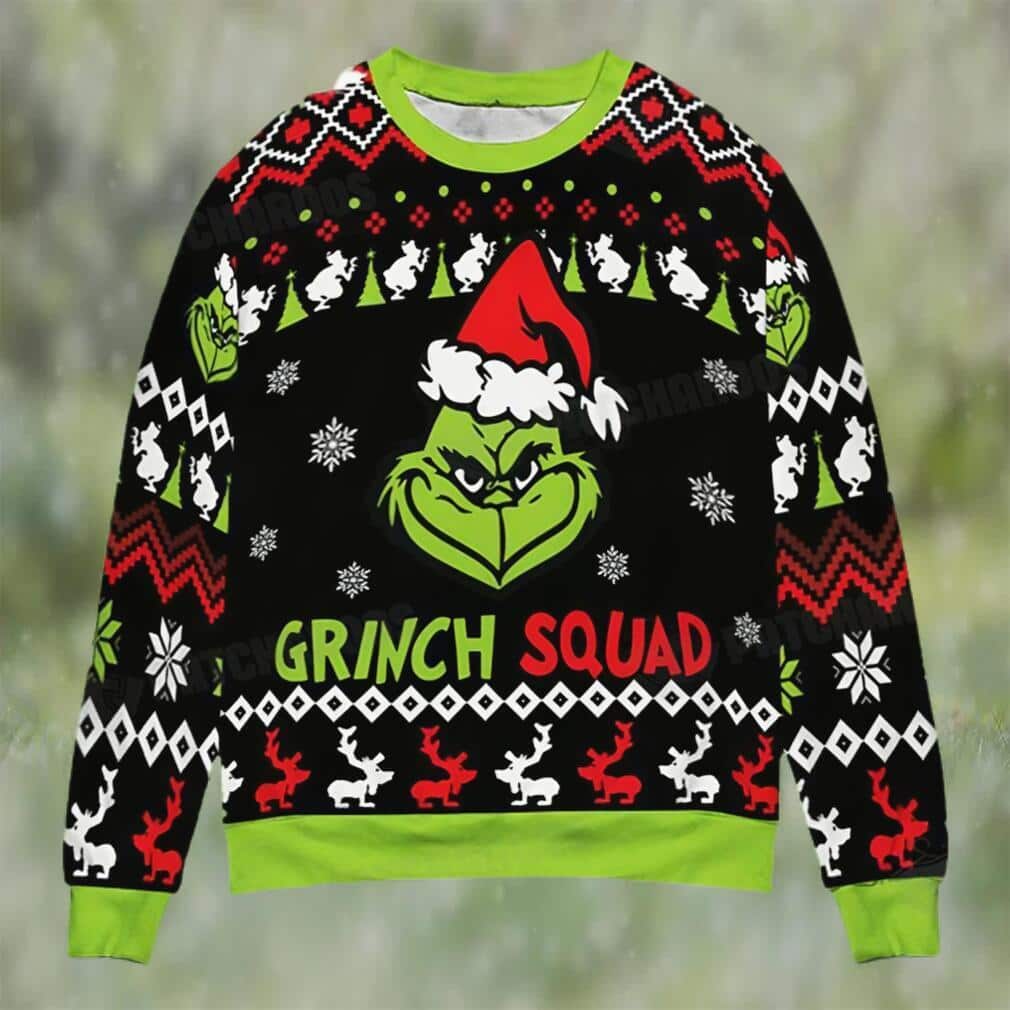 Funny Grinch Squad Ugly Christmas Sweater Xmas Gift Funny Grinch Squad Ugly Christmas Sweater Xmas Gift