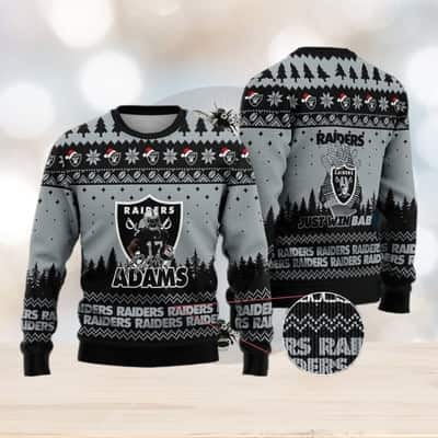 NFL Las Vegas Raiders Ugly Christmas Sweater Just Win Baby