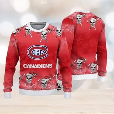 Red White NHL Montreal Canadiens Ugly Christmas Sweater