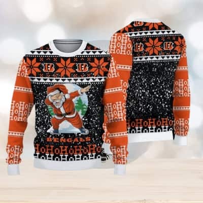 NFL Cincinnati Bengals Ugly Christmas Sweater Funny Santa Claus