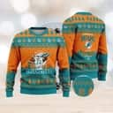 NFL Miami Dolphins Ugly Christmas Sweater I May Not Be In Miami But I&rsquo;m A Dolphins Fan