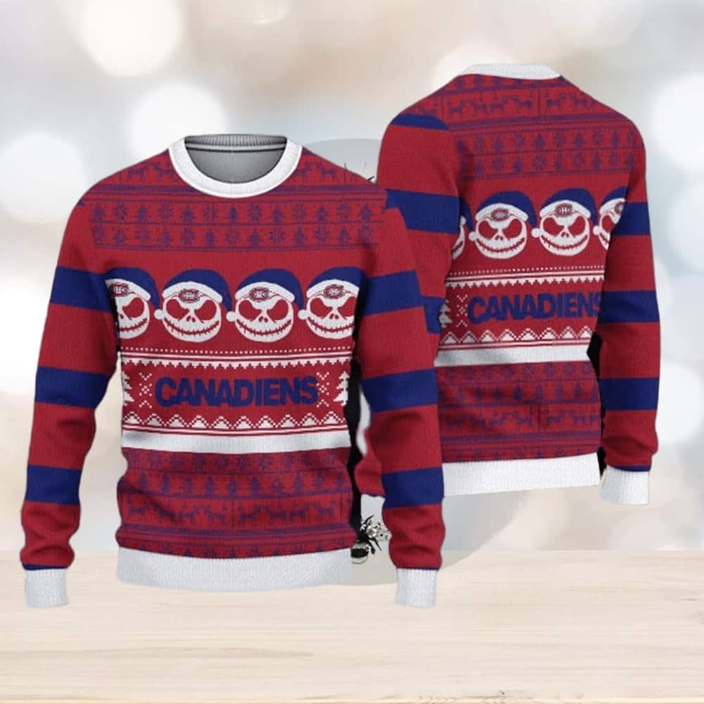 NHL Montreal Canadiens Ugly Christmas Sweater Xmas Pattern