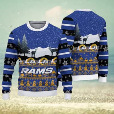 NFL Los Angeles Rams Ugly Christmas Sweater Xmas Pattern