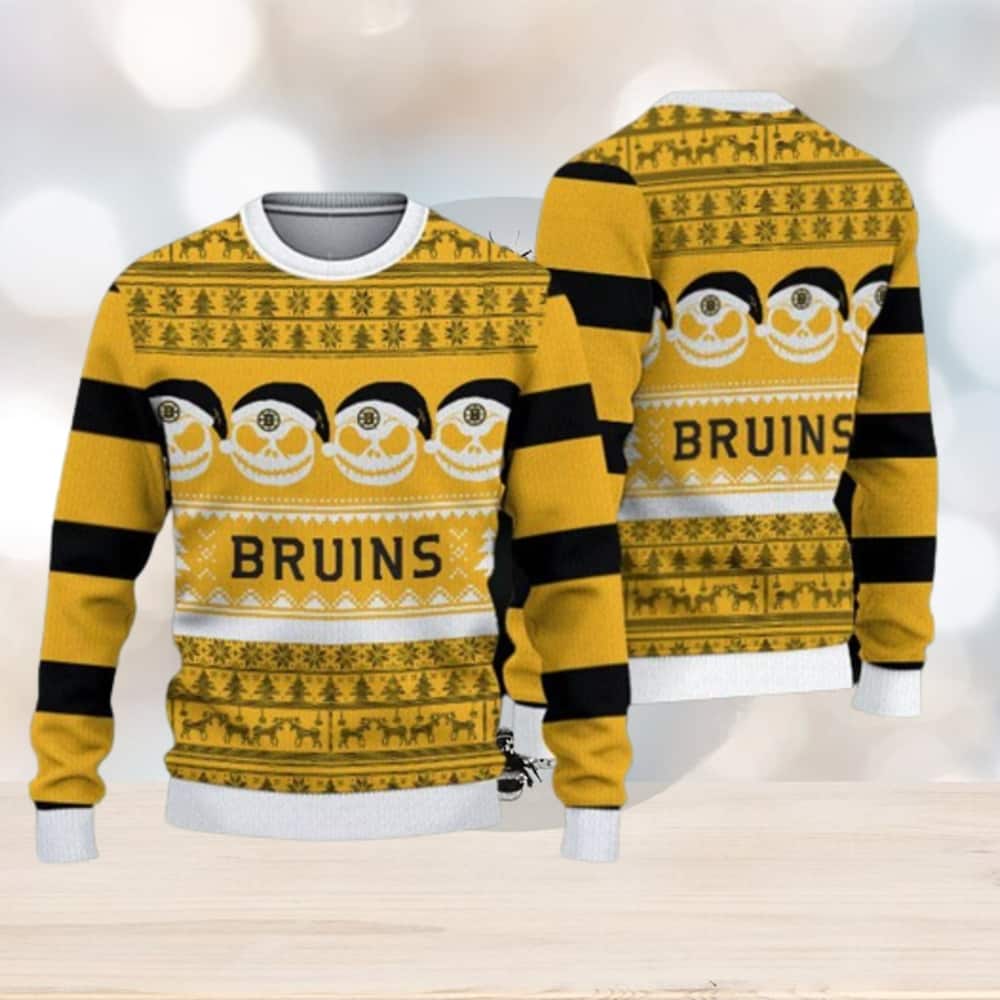 NHL Boston Bruins Ugly Christmas Sweater Xmas Pattern