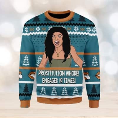 NFL Arizona Cardinals Ugly Christmas Sweater Prostitution Whore Engage IQ Times