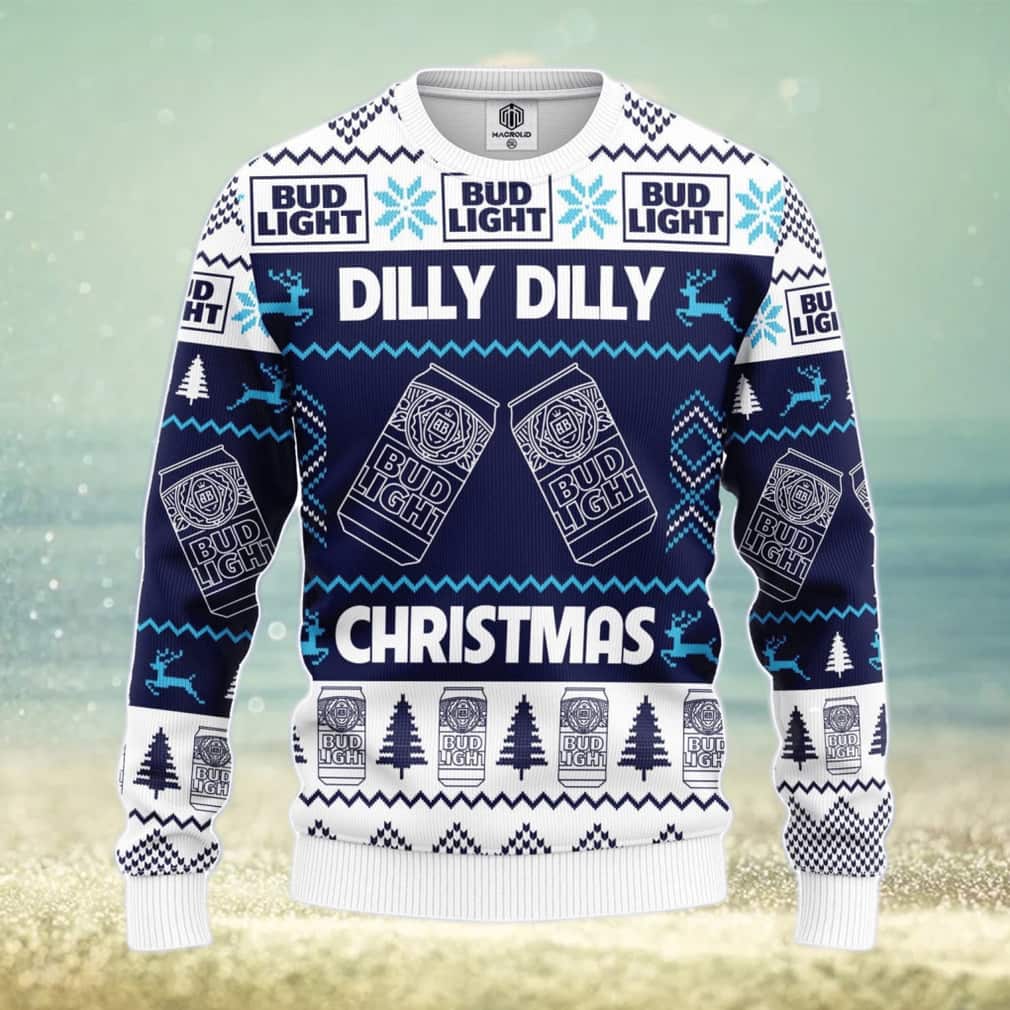 Bud Light Ugly Christmas Sweater Dilly Dilly Christmas Bud Light Ugly Christmas Sweater Dilly Dilly Christmas