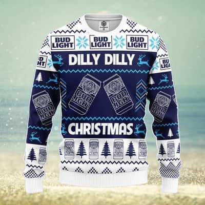 Bud Light Ugly Christmas Sweater Dilly Dilly Christmas Bud Light Ugly Christmas Sweater Dilly Dilly Christmas