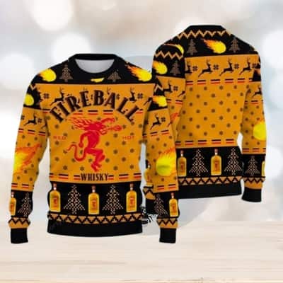 Fireball Ugly Christmas Sweater Pine Tree