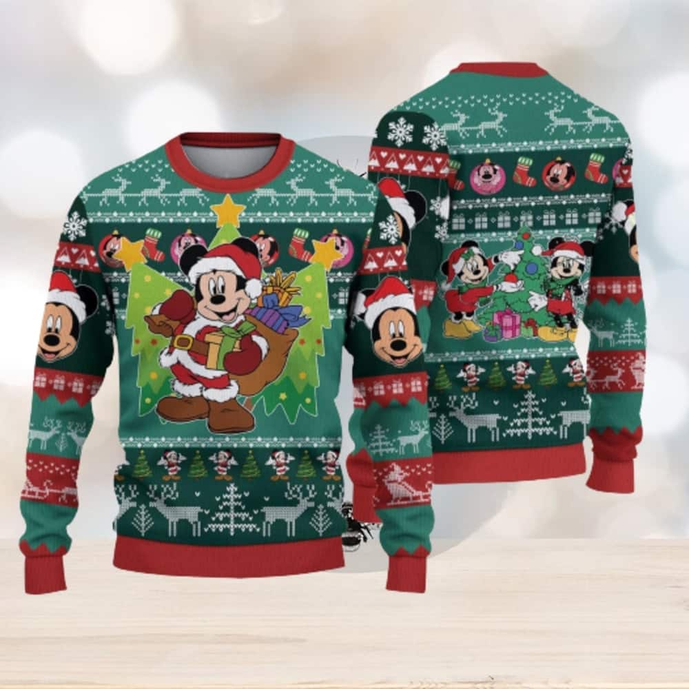Disney Mickey And Friends Ugly Christmas Sweater Reindeer Disney Mickey And Friends Ugly Christmas Sweater Reindeer