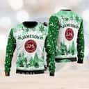 Jameson Ugly Christmas Sweater Snowflake Pine Tree Reindeer
