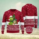 Red Grinch Ugly Christmas Sweater Santa Hate You