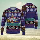 Disney Friends Ugly Christmas Sweater Snowflake Pattern